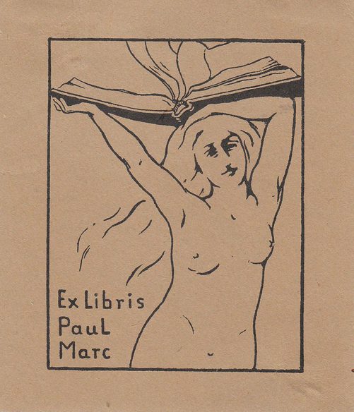 Ex-libris de Franz Marc pour Paul Marc
