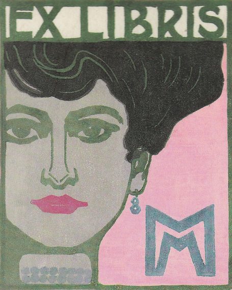 Ex-libris de Fritz Mock pour MM