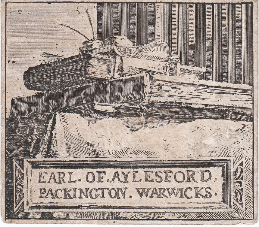 Ex-libris de Giovanni Battista Piranesi pour le comte d'Aylesford