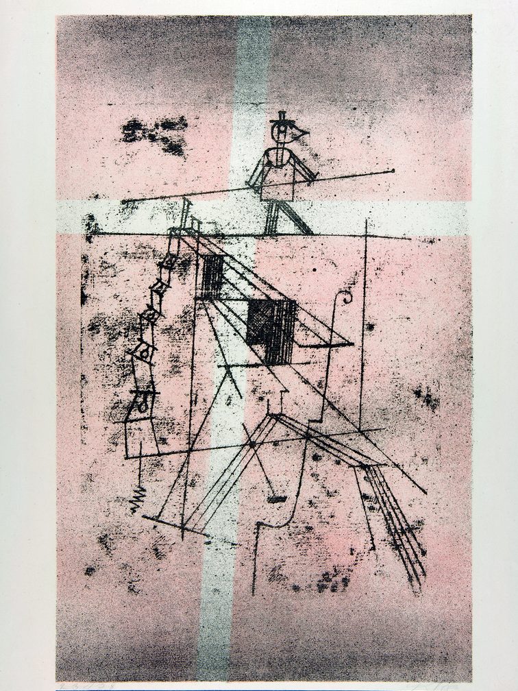 Illustration du "Funambule" (1923) de Paul Klee.