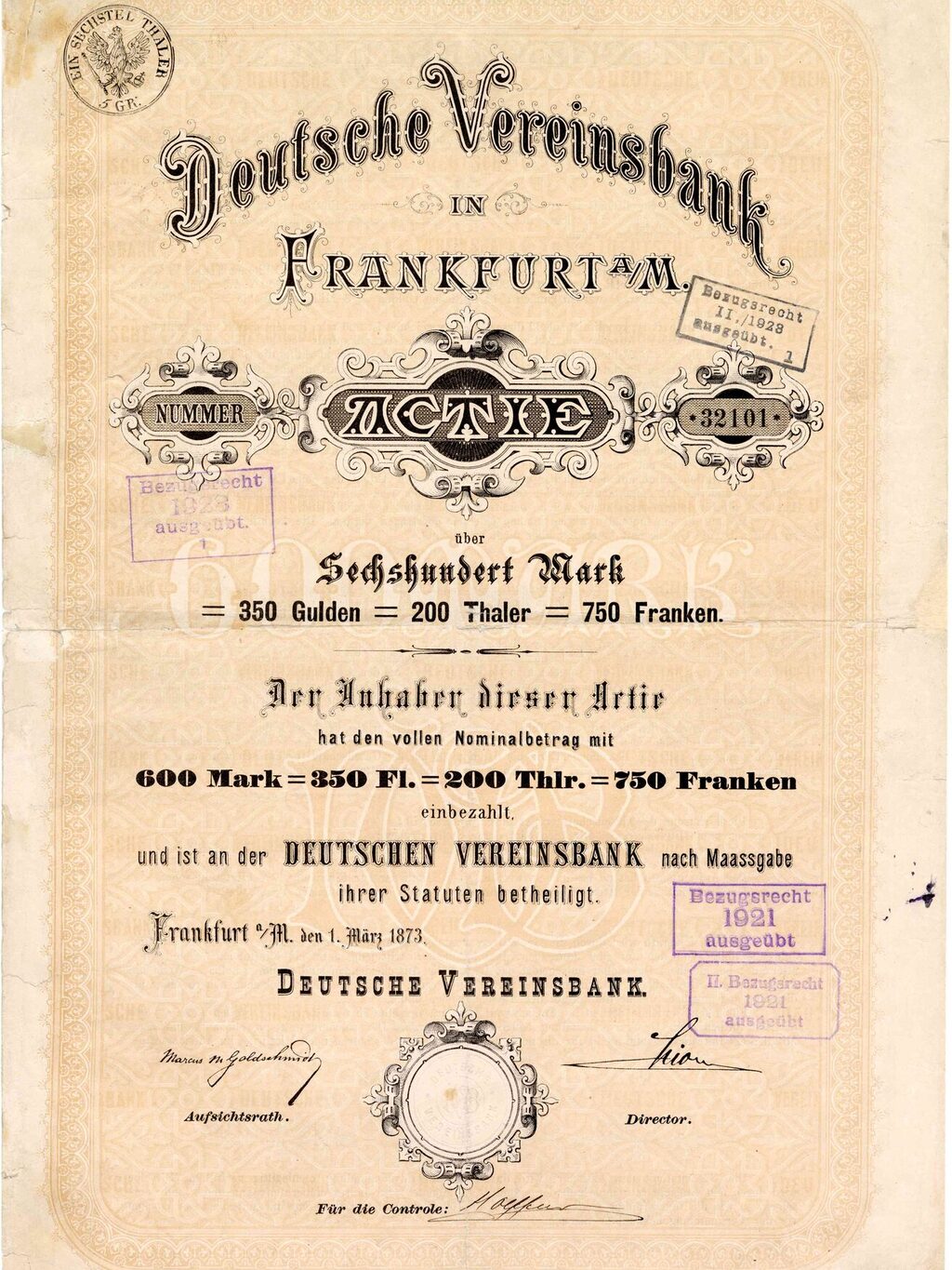 Deutsche Vereinsbank in Frankfurt am Main