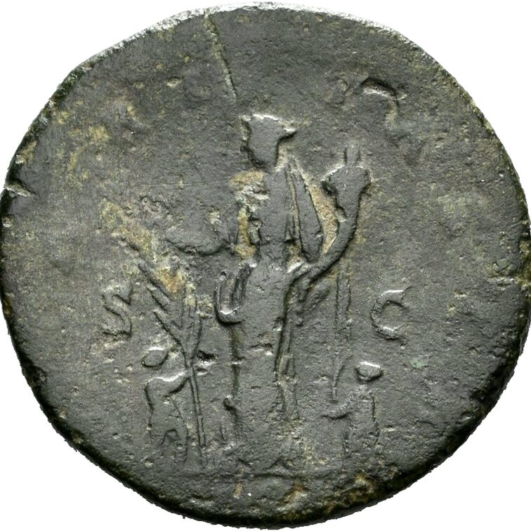 römische Münze des Münzkabinetts im Stadtarchiv Mainz