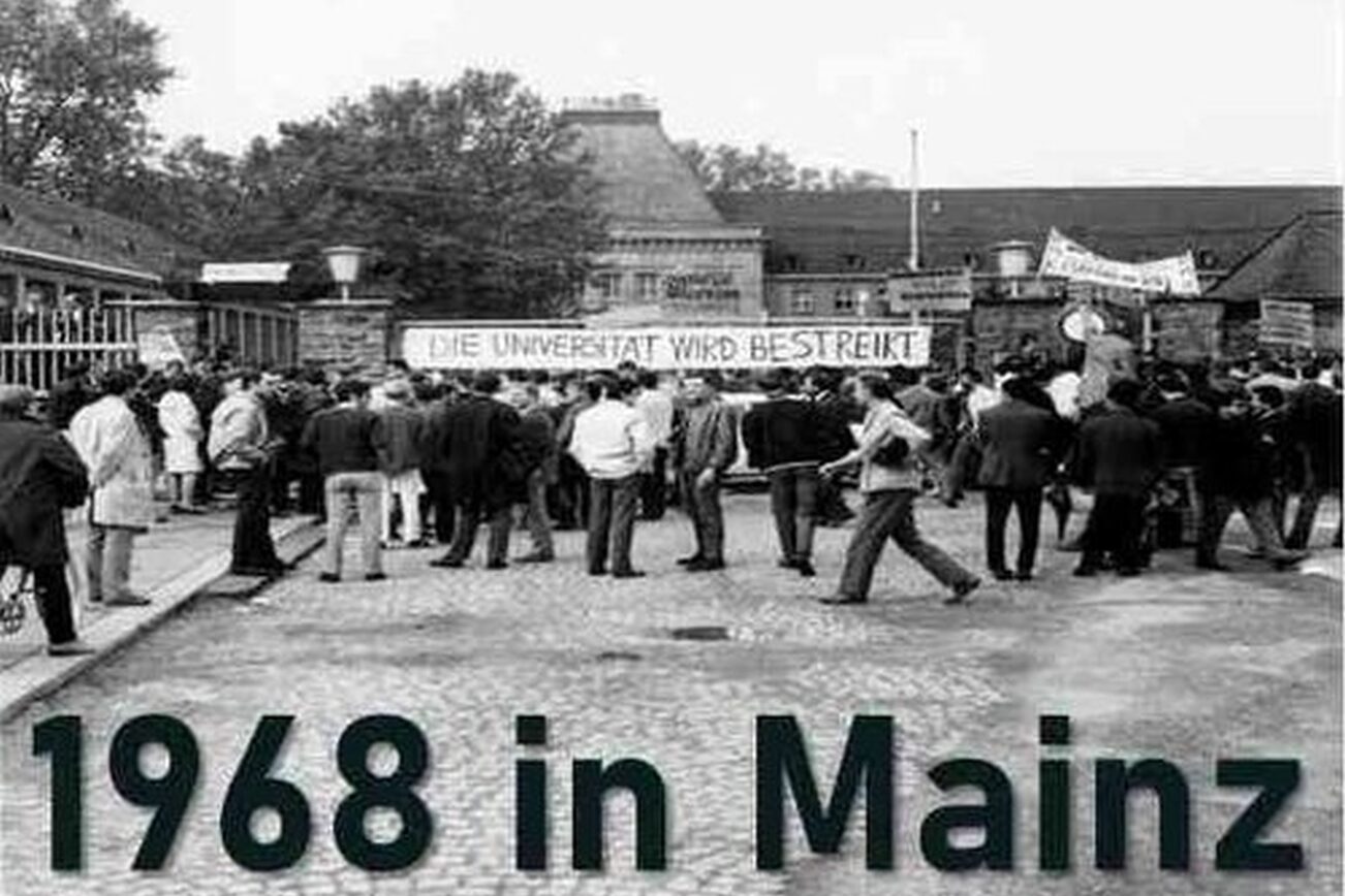 streikende Studierende der Mainzer Universität 1968