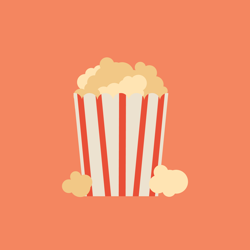 Ein Grafik einer Popcorntüte