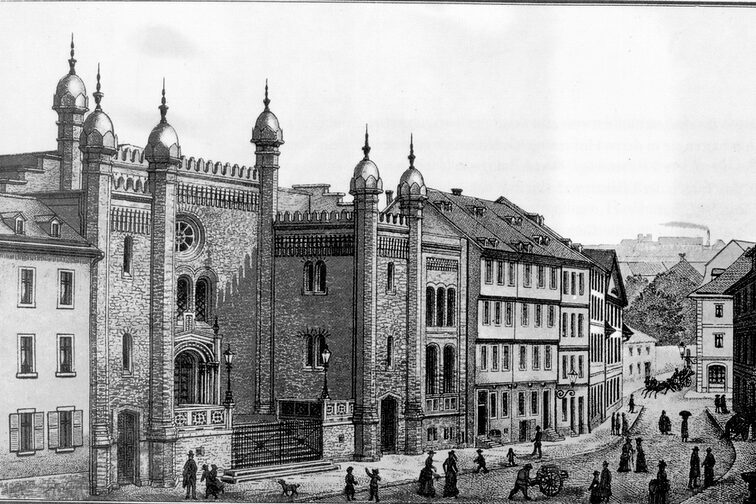 Dawna liberalna synagoga z 1853 r. przy Vordere Synagogengasse