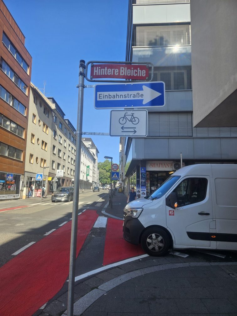 Rue à sens unique – Circulation à vélo autorisée