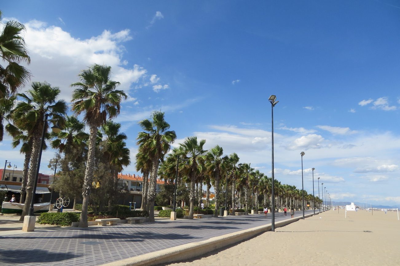 Beach promenade Valencia
