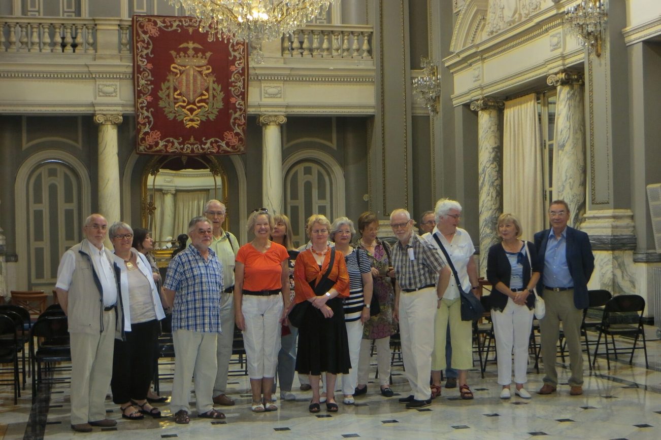 Reception for guests from Mainz at Valencia Town Hall