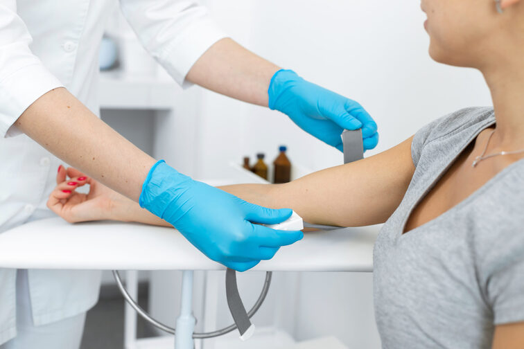 Blutentnahme bei einer Blutspende