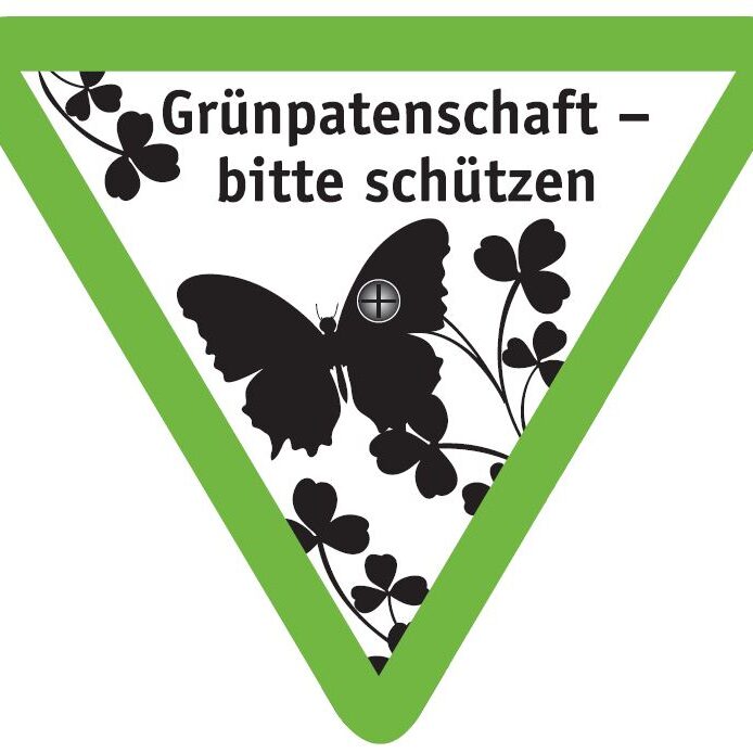 Hinweisschild Grünpatenschaft
