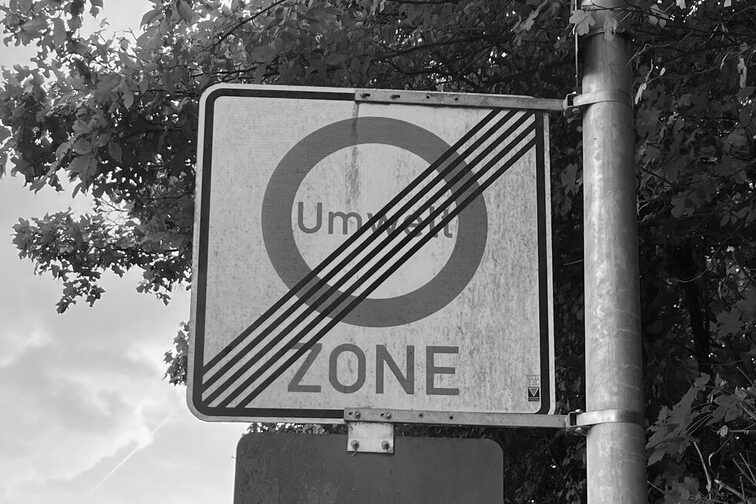 Schild Umweltzone aufgehoben