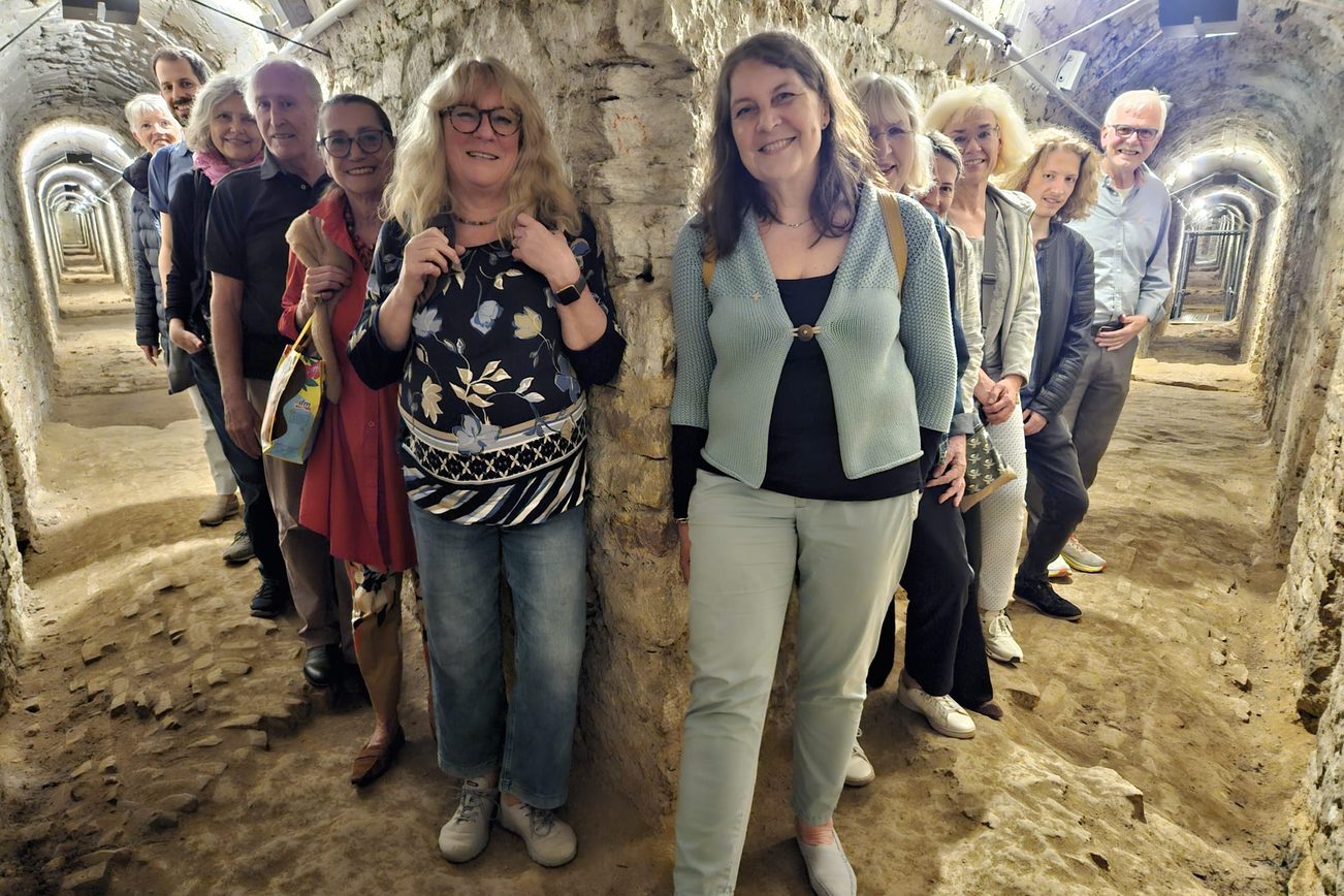Greeters de Maguncia en los túneles subterráneos de la ciudadela