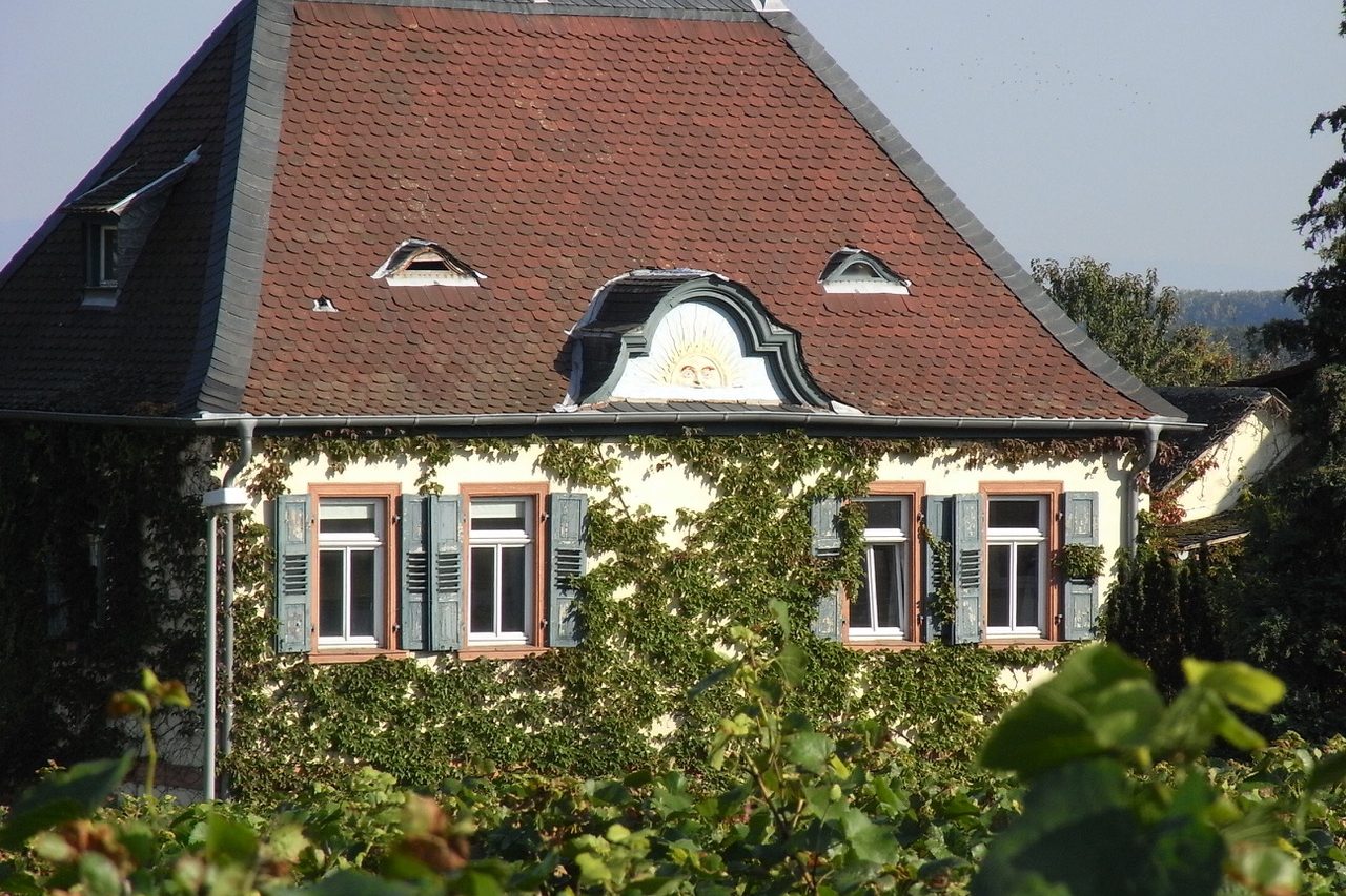 Bâtiment du domaine viticole de l'extérieur