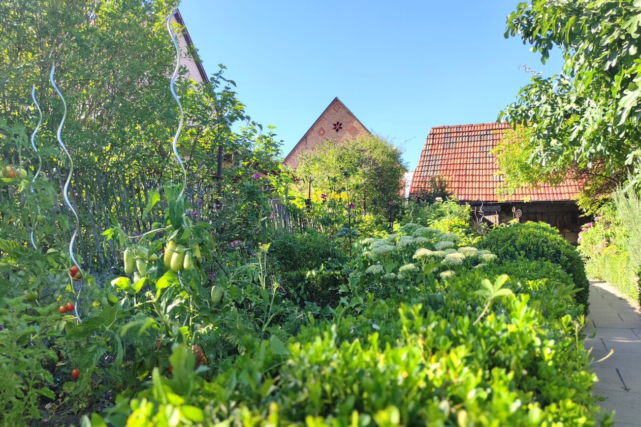 Der lauschige Garten.