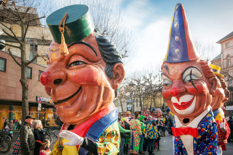 Mainzer Schwellköpfe auf dem Rosenmontagsumzug
