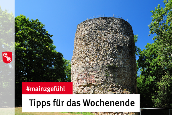 Der Drususstein an einem sonnigen Tag. © Landeshauptstadt Mainz