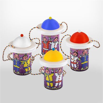 Zugplakette zum Motto 2026: "DieHofsänger im Gold’nen Mainz – seit 100 Jahr‘n die Nummer 1"