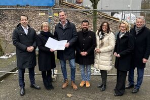 Förderbescheidübergabe an PG Am Lerchenberg GmbH &copy; Fabian Maier/ISB