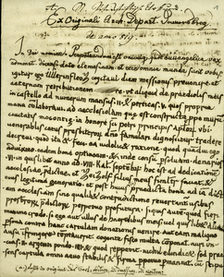 Blatt altes Papier mit alter Schrift
