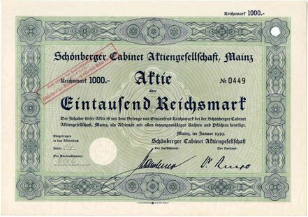 Schoenberger Cabinett AG Mz