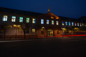 Das Landesmuseum Mainz als Adentskalender mit leuchtenden Kunstwerken &copy; Stephan Dinges