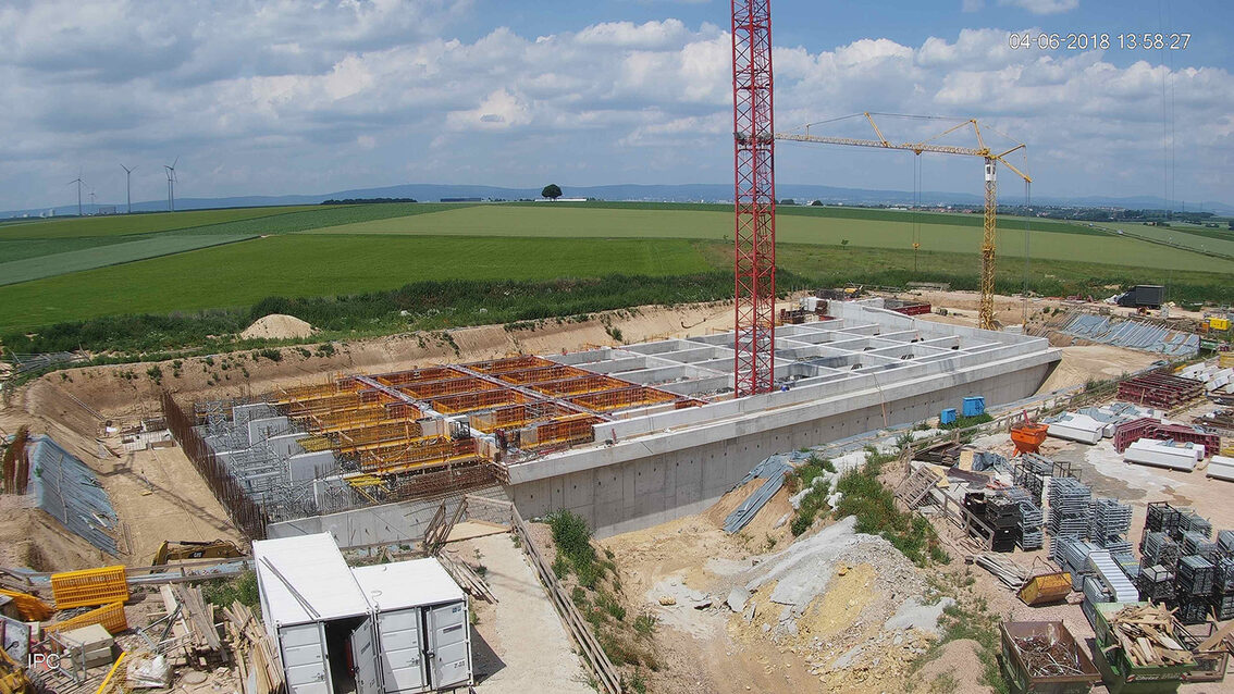 Baustelle Regenrückhaltebecken 2018