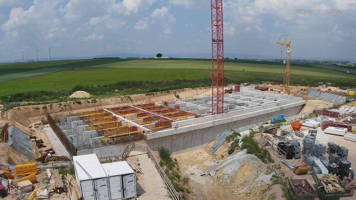 Baustelle Regenrückhaltebecken 2018