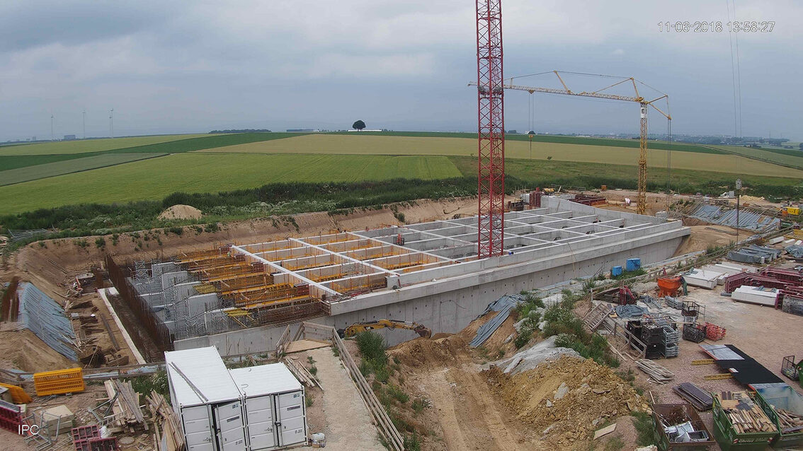 Baustelle Regenrückhaltebecken 2018