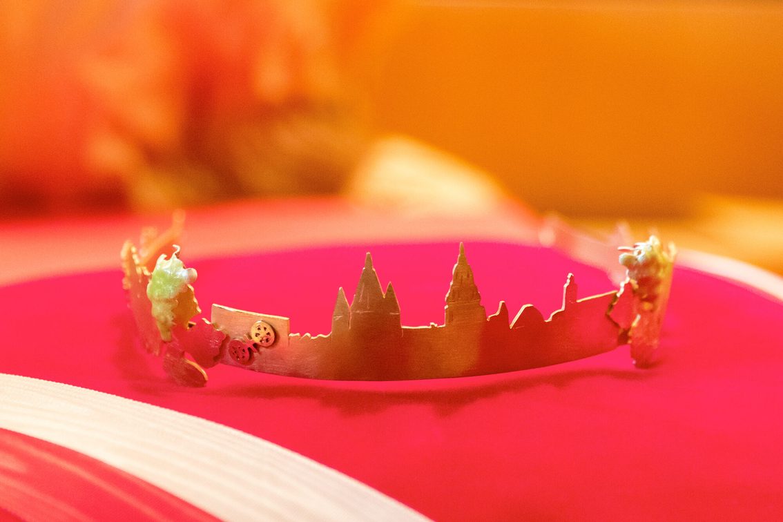 La couronne d'or de la reine du vin de Mayence