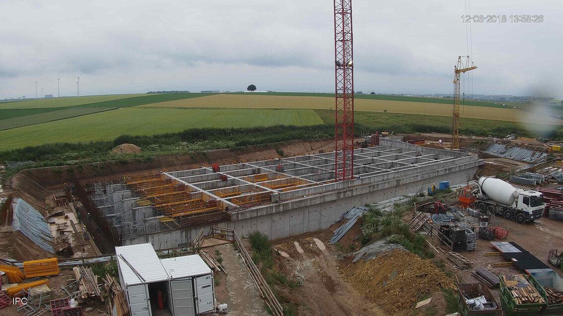 Baustelle Regenrückhaltebecken 2018
