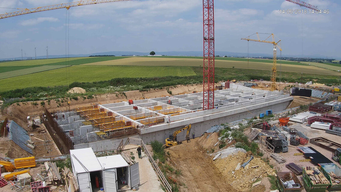 Baustelle Regenrückhaltebecken 2018