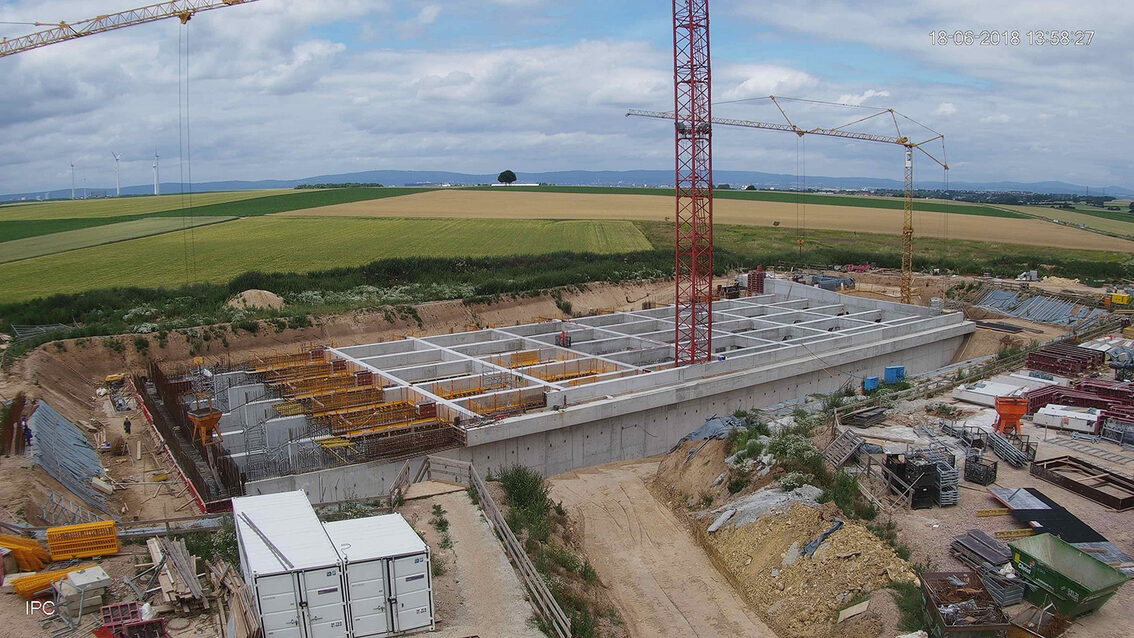 Baustelle Regenrückhaltebecken 2018