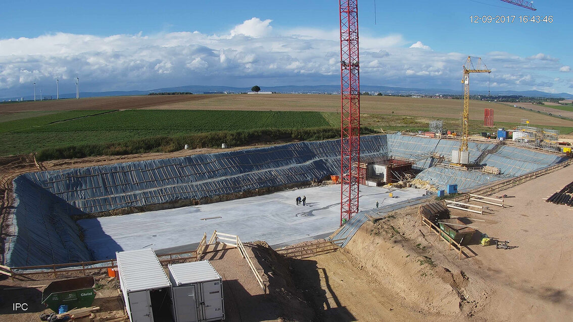 Neubau Regenrückhaltebecken Ebersheim