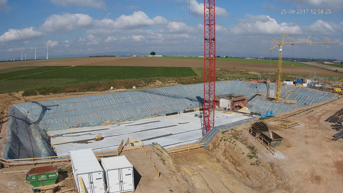 Neubau Regenrückhaltebecken Ebersheim