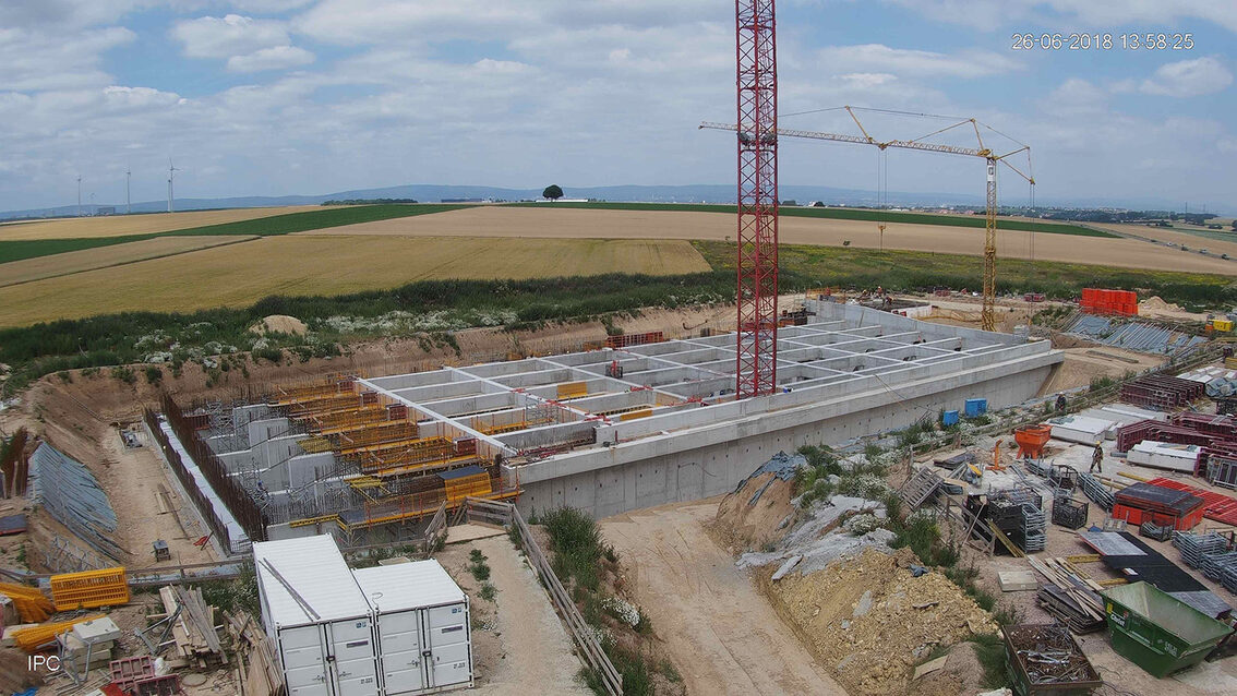 Baustelle Regenrückhaltebecken 2018