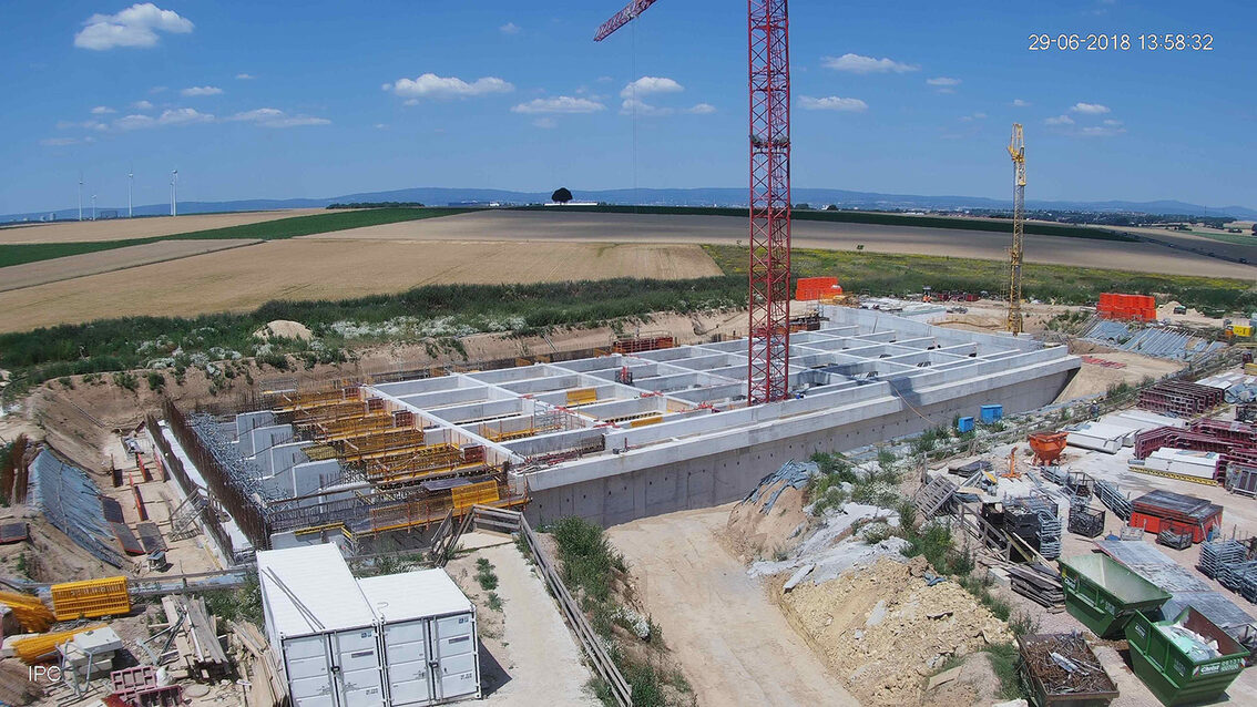 Baustelle Regenrückhaltebecken 2018