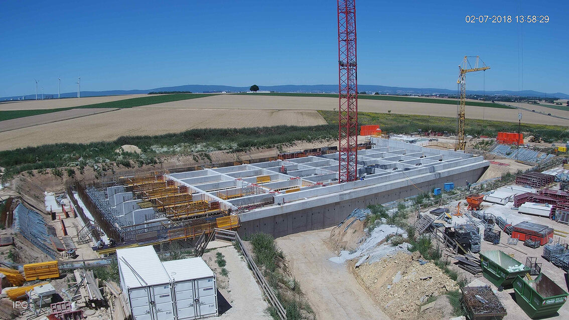 Baustelle Regenrückhaltebecken 2018
