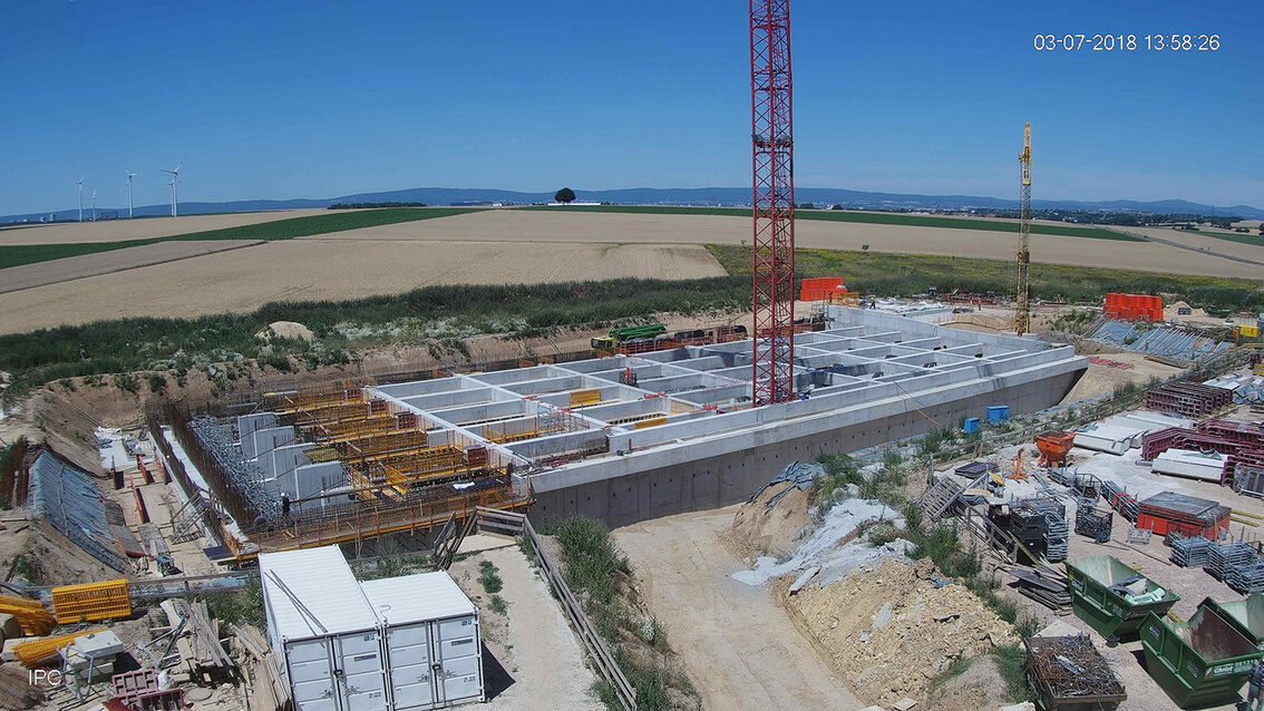 Baustelle Regenrückhaltebecken 2018