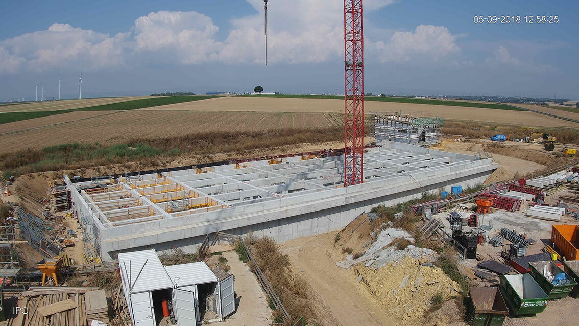 Baustelle Regenrückhaltebecken 2018