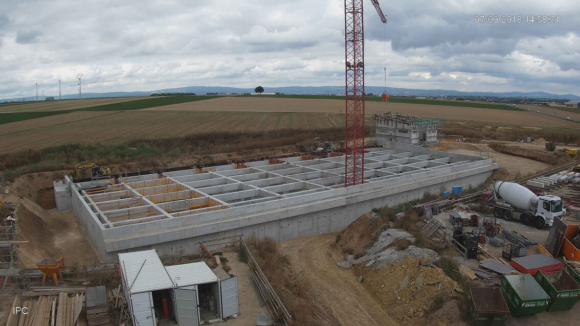Baustelle Regenrückhaltebecken 2018