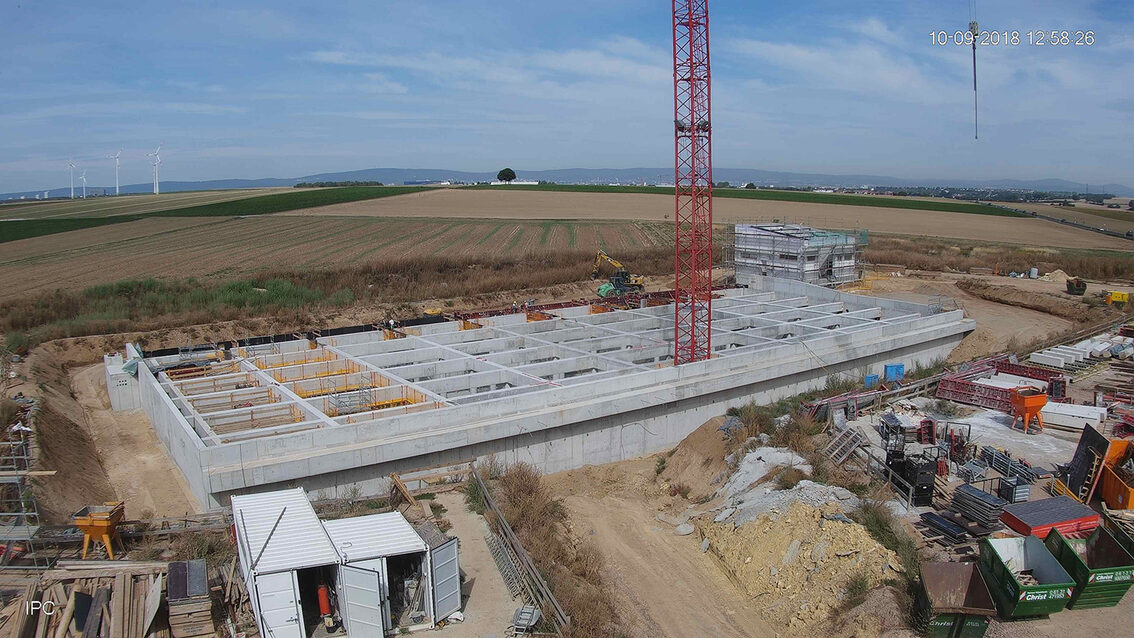 Baustelle Regenrückhaltebecken 2018