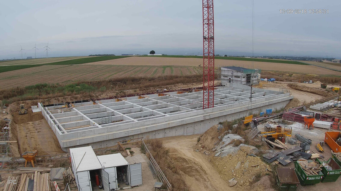 Baustelle Regenrückhaltebecken 2018