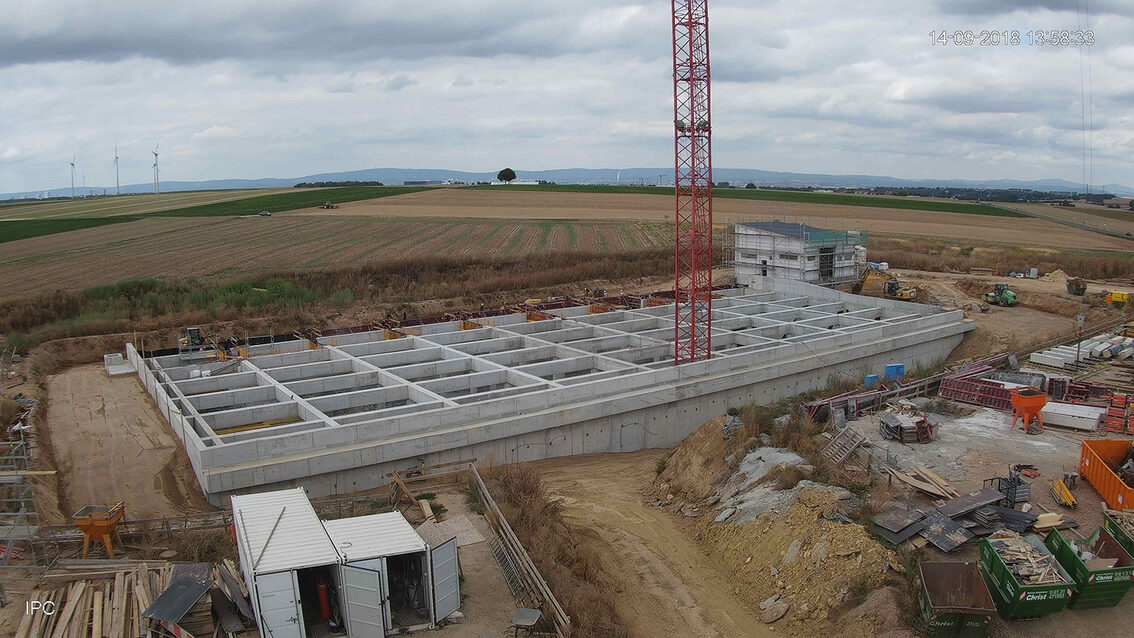 Baustelle Regenrückhaltebecken 2018