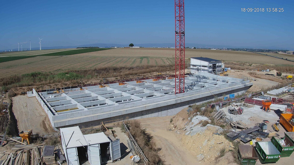 Baustelle Regenrückhaltebecken 2018