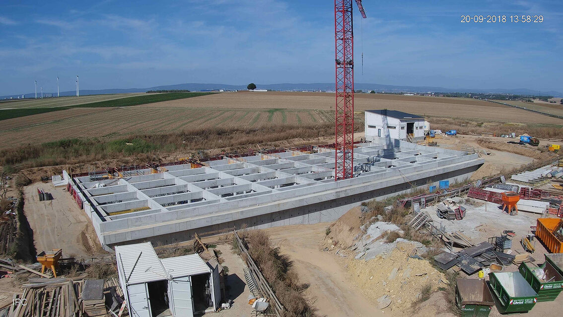 Baustelle Regenrückhaltebecken 2018