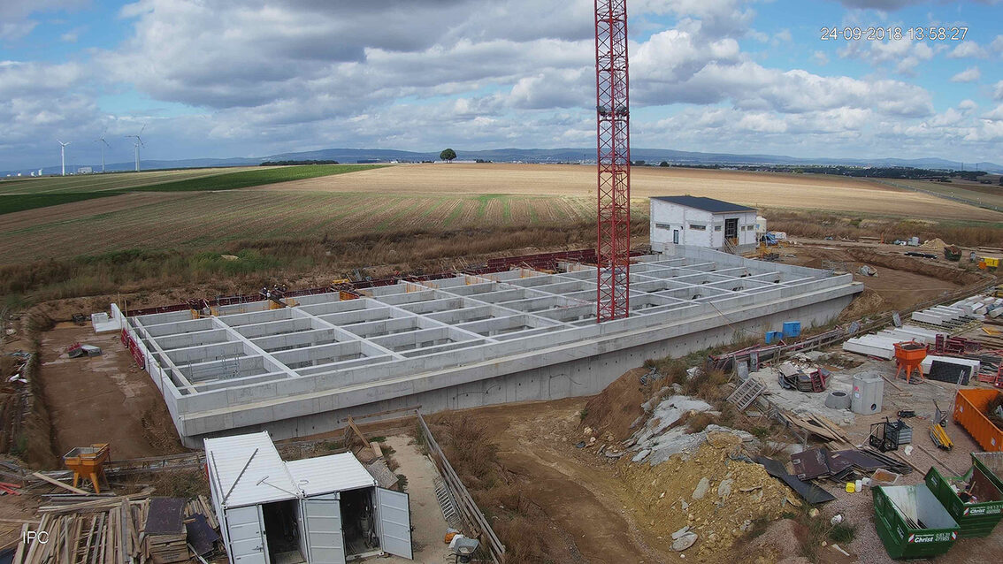 Baustelle Regenrückhaltebecken 2018