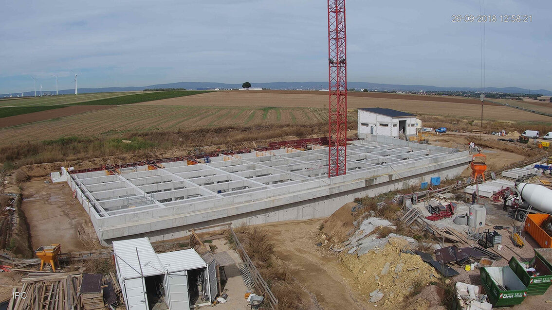 Baustelle Regenrückhaltebecken 2018