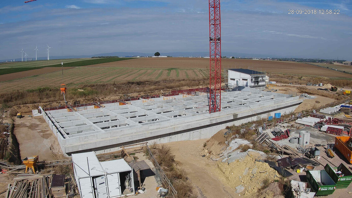 Baustelle Regenrückhaltebecken 2018