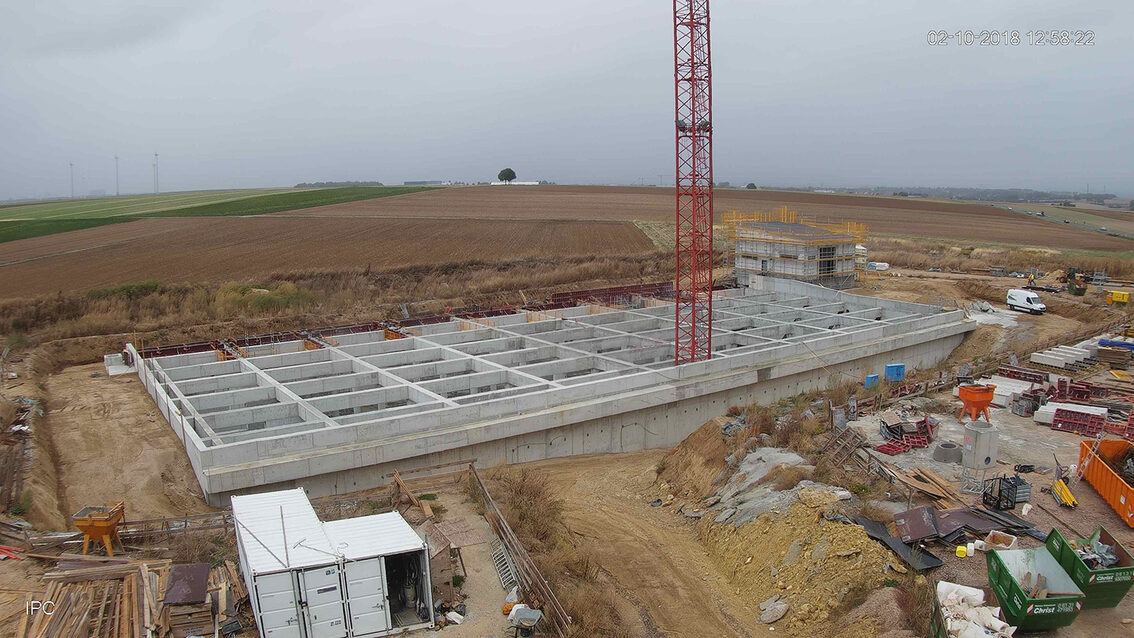 Baustelle Regenrückhaltebecken 2018