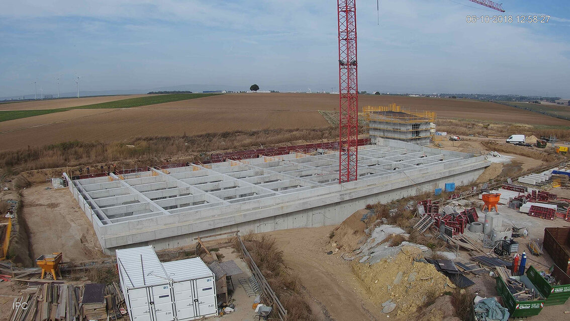 Baustelle Regenrückhaltebecken 2018
